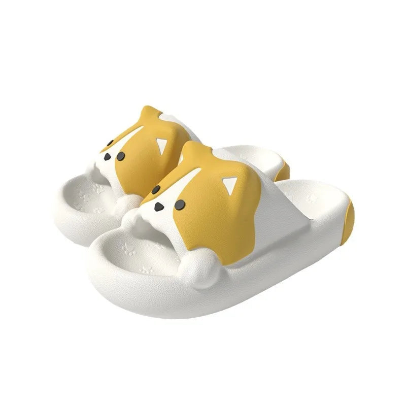 Lorilury Cartoon Dog EVA Cloud Slides – Cozy Home Slippers EVA Home Slippers Axl