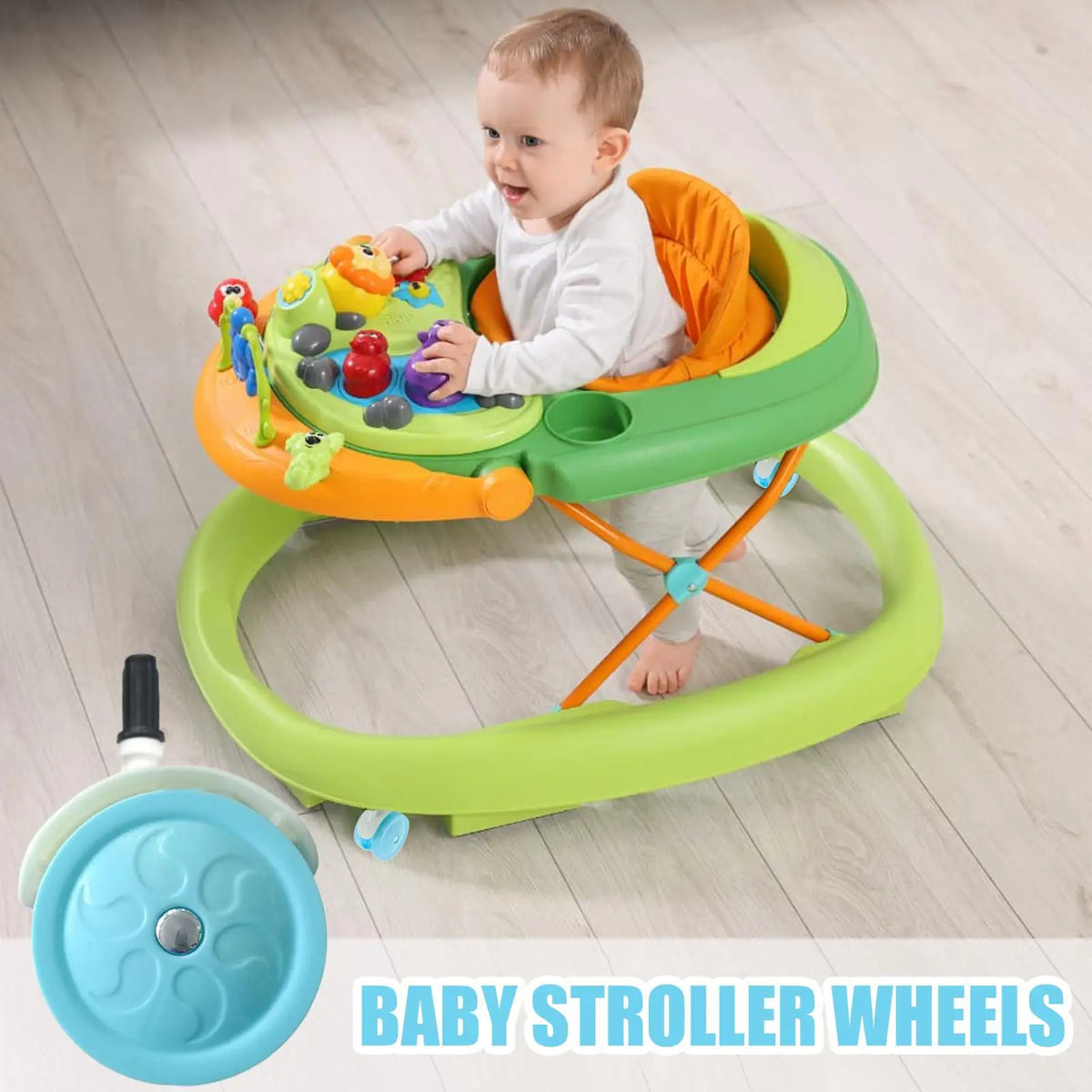 4-Pack Silent Stroller Replacement Wheels – Pushchair Casters Stroller Replacement Wheels Axl