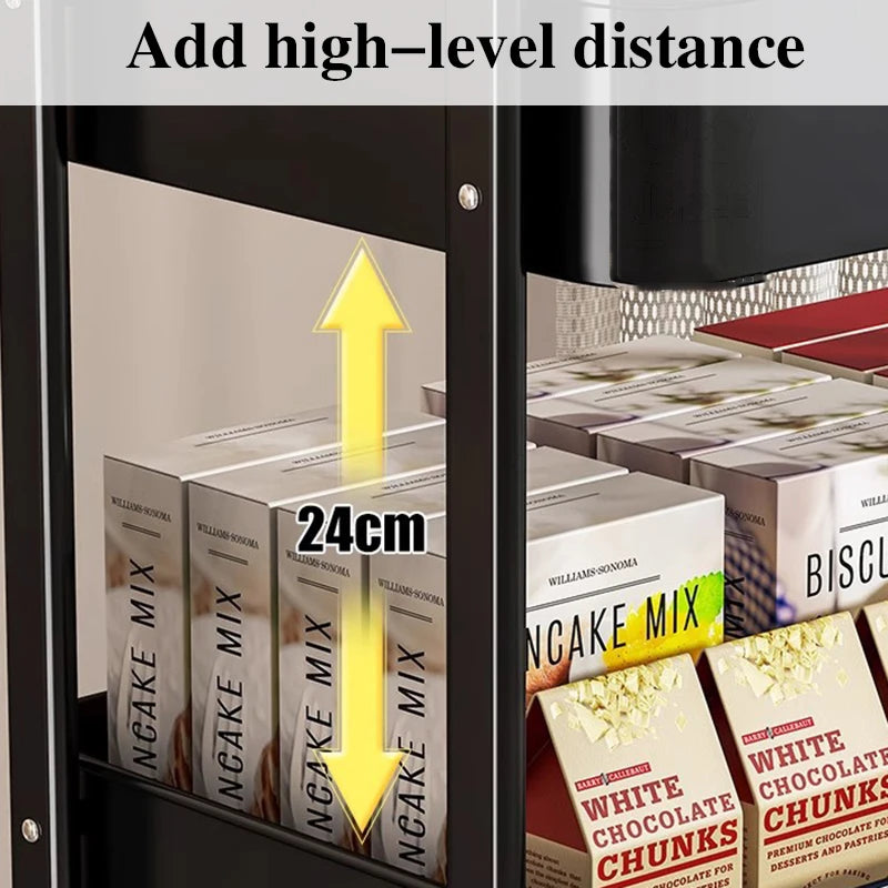 4-Tier Foldable Rolling Storage Rack – Multi-Room Organizer Foldable Storage Rack Axl