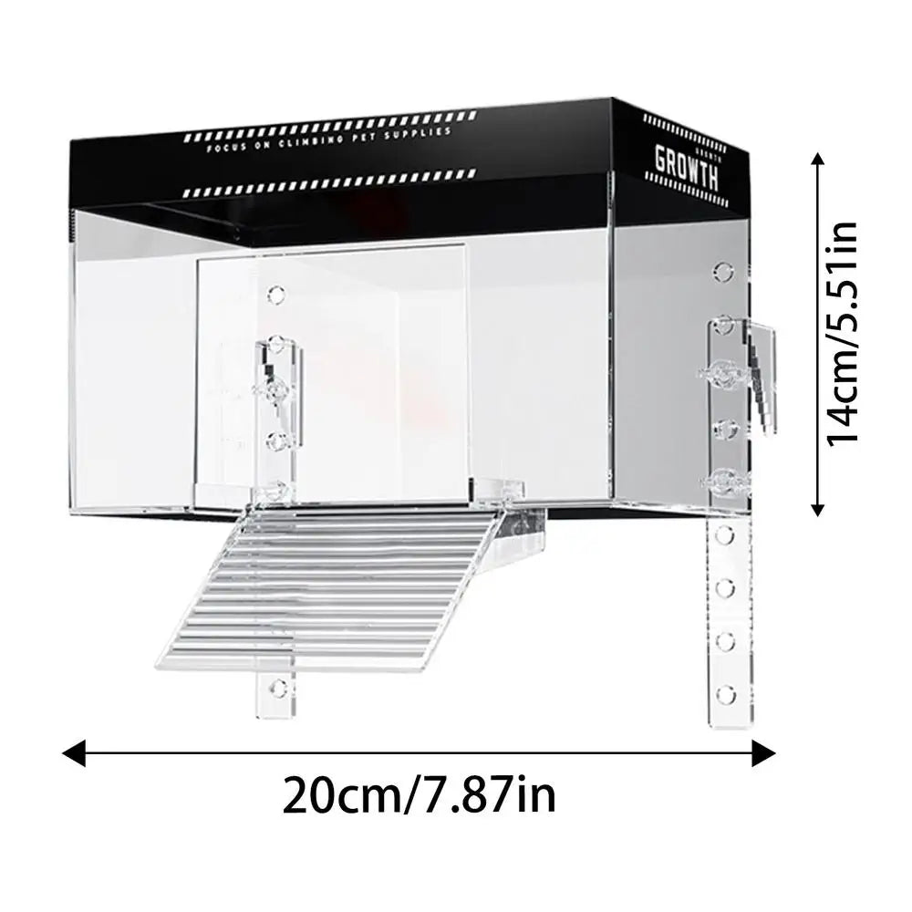 Turtle Tank Basking Dock with Anti-Slip Ramp | Reptile Habitat Reptile Basking Dock Axl No sunlight small