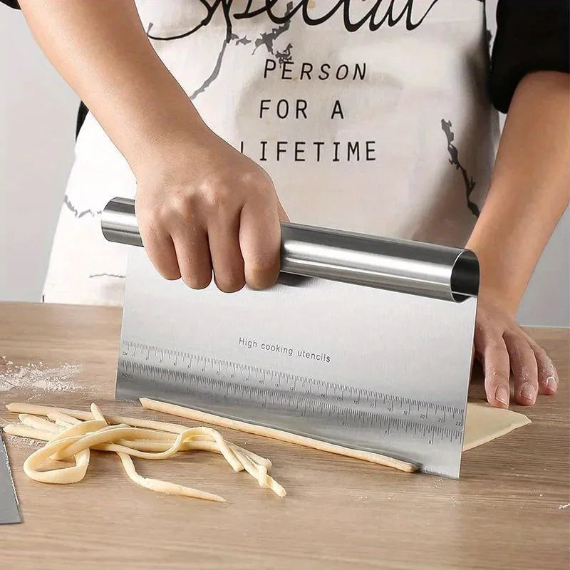 Stainless Steel Dough Chopper Bench Scraper & Pastry Cutter Pastry Cutter Scraper Axl
