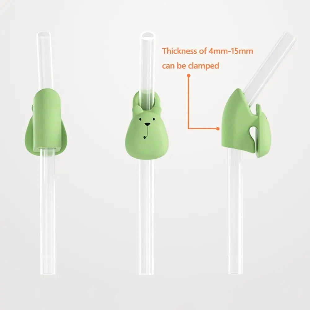 Soft Silicone Baby Buckle Straw – Portable Kids Cup Accessory Baby Feeding Straw Axl