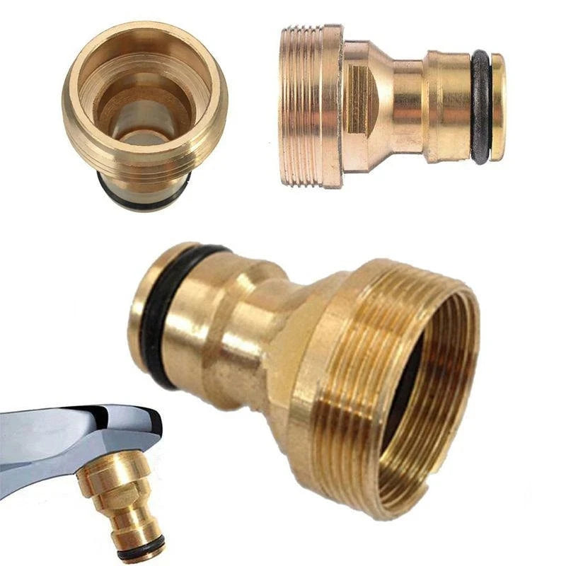 Brass Threaded Tap Connector – Kitchen & Garden Faucet Adapter Tap Connector Adapter Axl