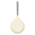 Large Silicone Skimmer Spoon – Noodle & Dumpling Strainer Ladle Silicone Skimmer Ladle Axl Red