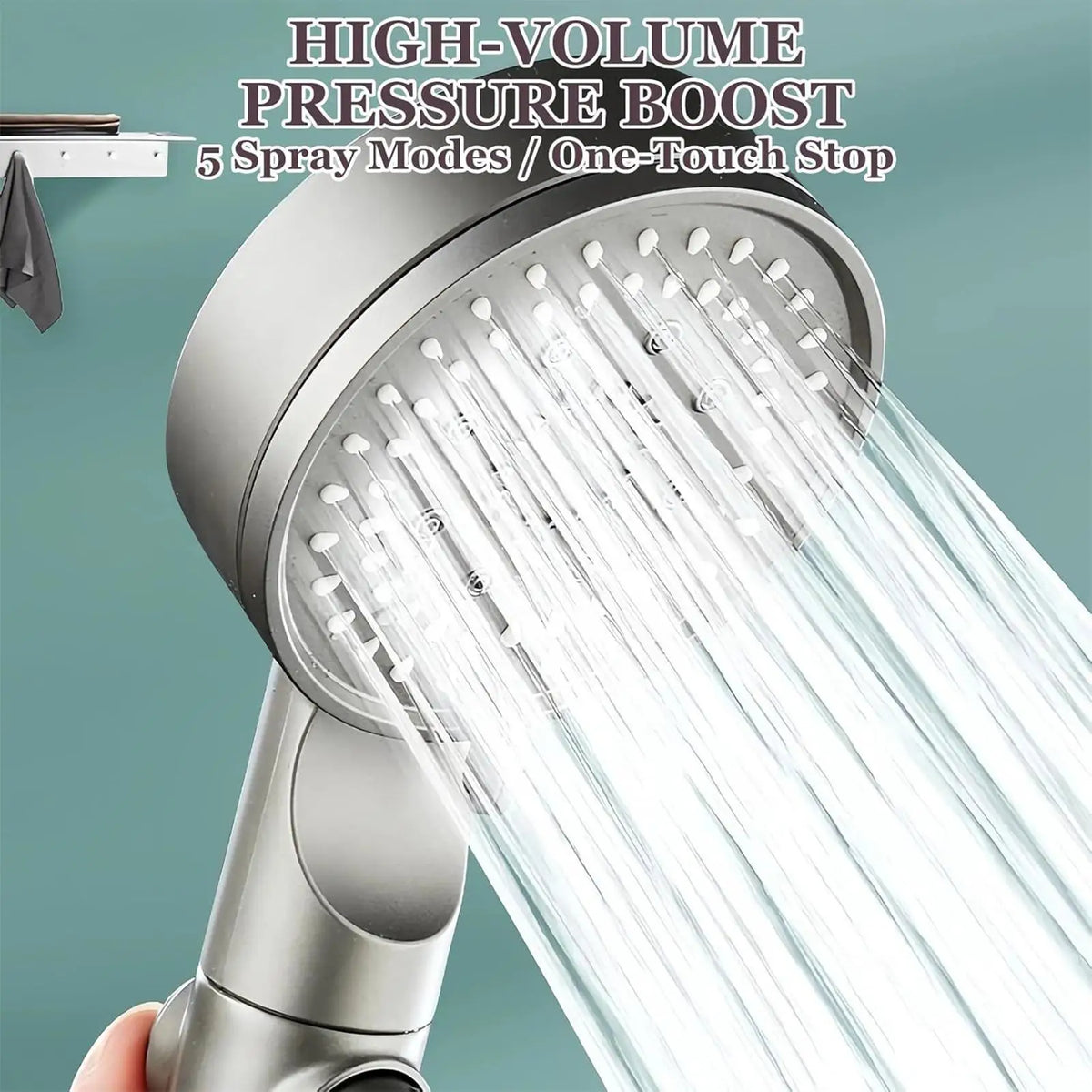 High Pressure Filtered Shower Head | 5 Modes + 5 Filters Filtered Shower Head Axl
