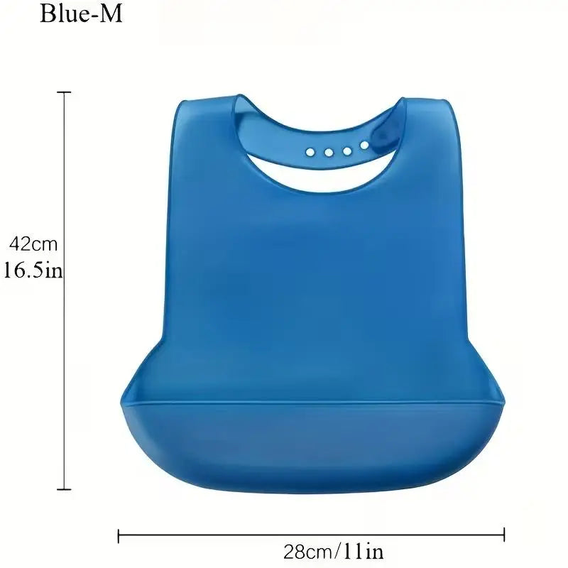 Large Adult Silicone Bib – Waterproof, 6 Sizes, Easy Clean Adult Silicone Bib Axl