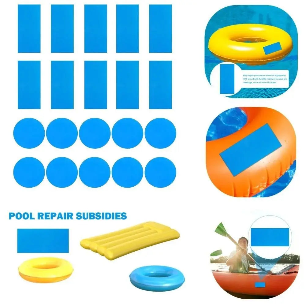 Waterproof Self-Adhesive Pool Repair Patch Kit – PVC Pool Repair Patch Axl