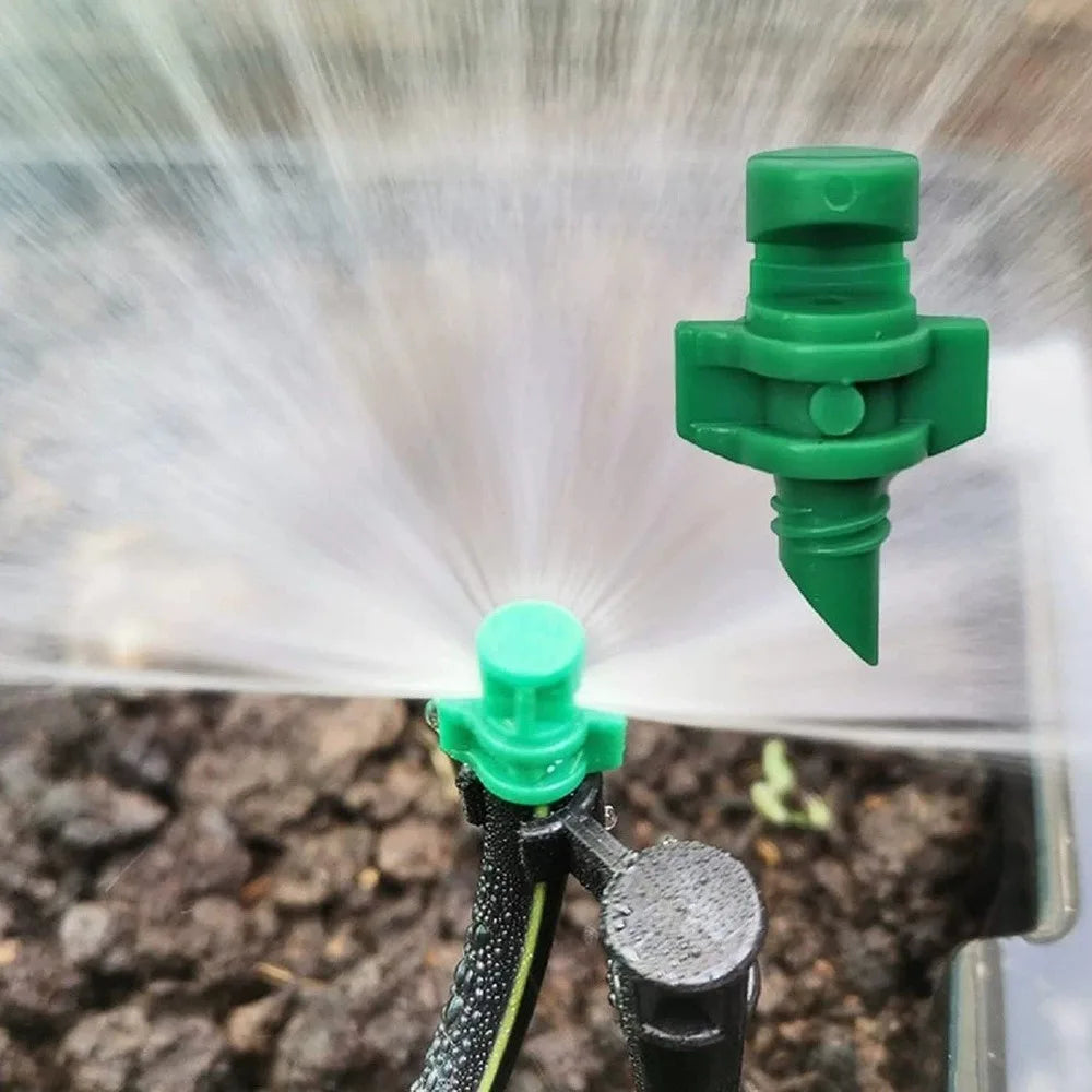 60-Pack Micro Atomizing Garden Sprinkler Nozzles 90°180°360° Drip Irrigation Nozzles Axl