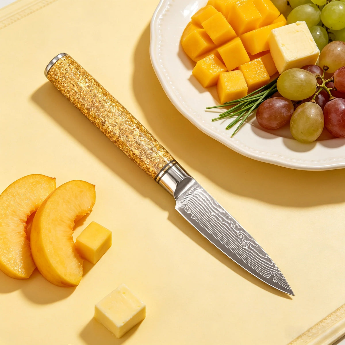 Damascus Steel 67-Layer Paring Knife – Sharp Chef Kitchen Tool Damascus Paring Knife Axl