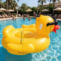 Giant Duck Inflatable Pool Float – Thickened Air Mattress Lounger Inflatable Pool Float Axl YELLOW