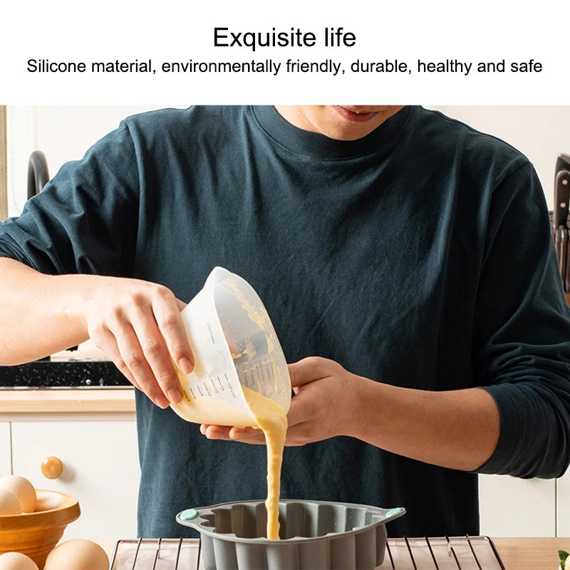 3D Spiral Silicone Cake Mold – Nonstick Round Baking Pan Silicone Cake Mold Axl