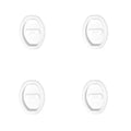 Silicone Car Door Lock Cushion Pads – Anti-Collision 4pc Set Car Door Protector Axl white