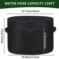 Garden Hose Storage Pot – Weatherproof 150ft Oxford Organizer Hose Storage Pot Axl Black