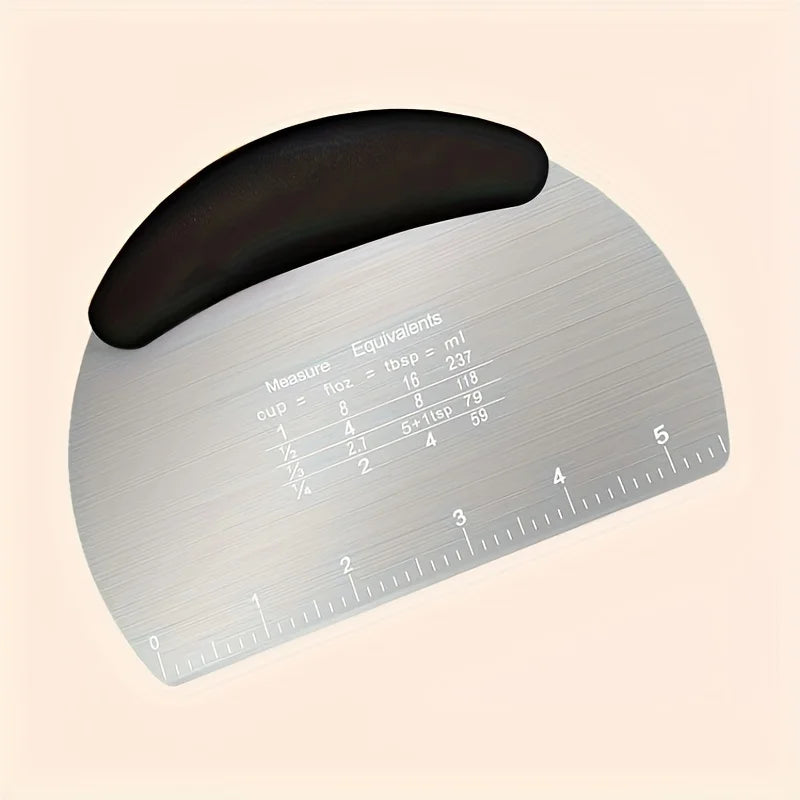 Stainless Steel Dough Scraper – Multi-Use Baking Tool Dough Scraper Axl Black