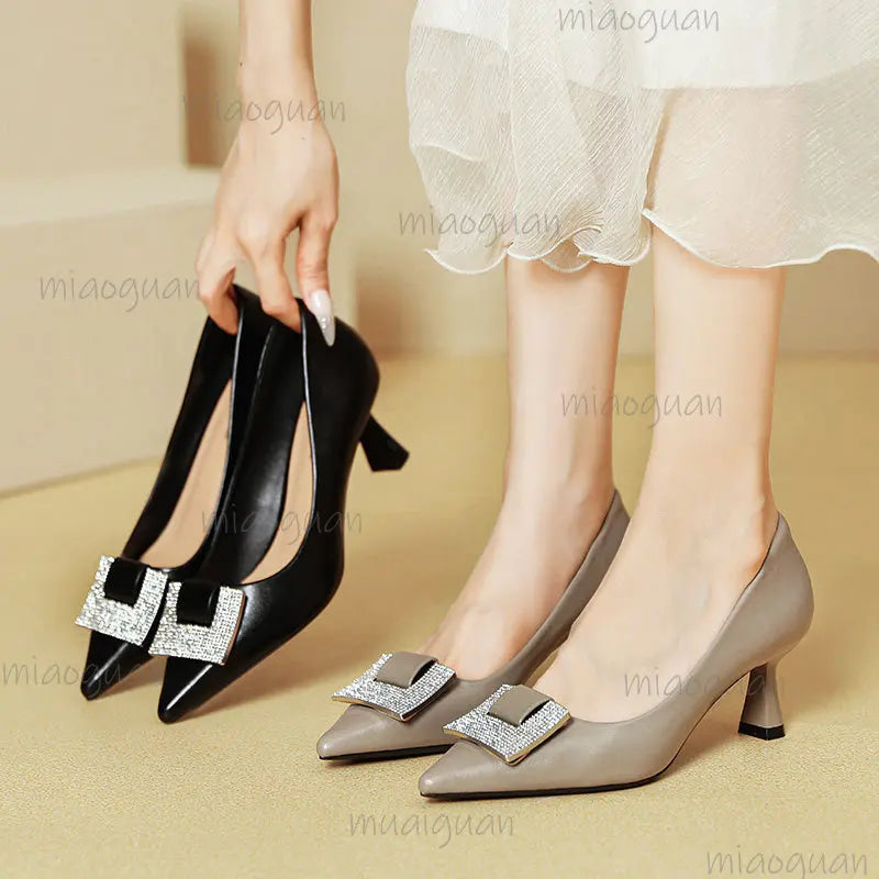 Women's Stiletto Pumps – Patent Leather Pointed Toe Office Heels Stiletto Heel Pumps Axl