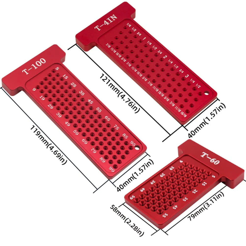 Aluminum T-Square Woodworking Marking Gauge & Layout Ruler Woodworking Marking Gauge Axl