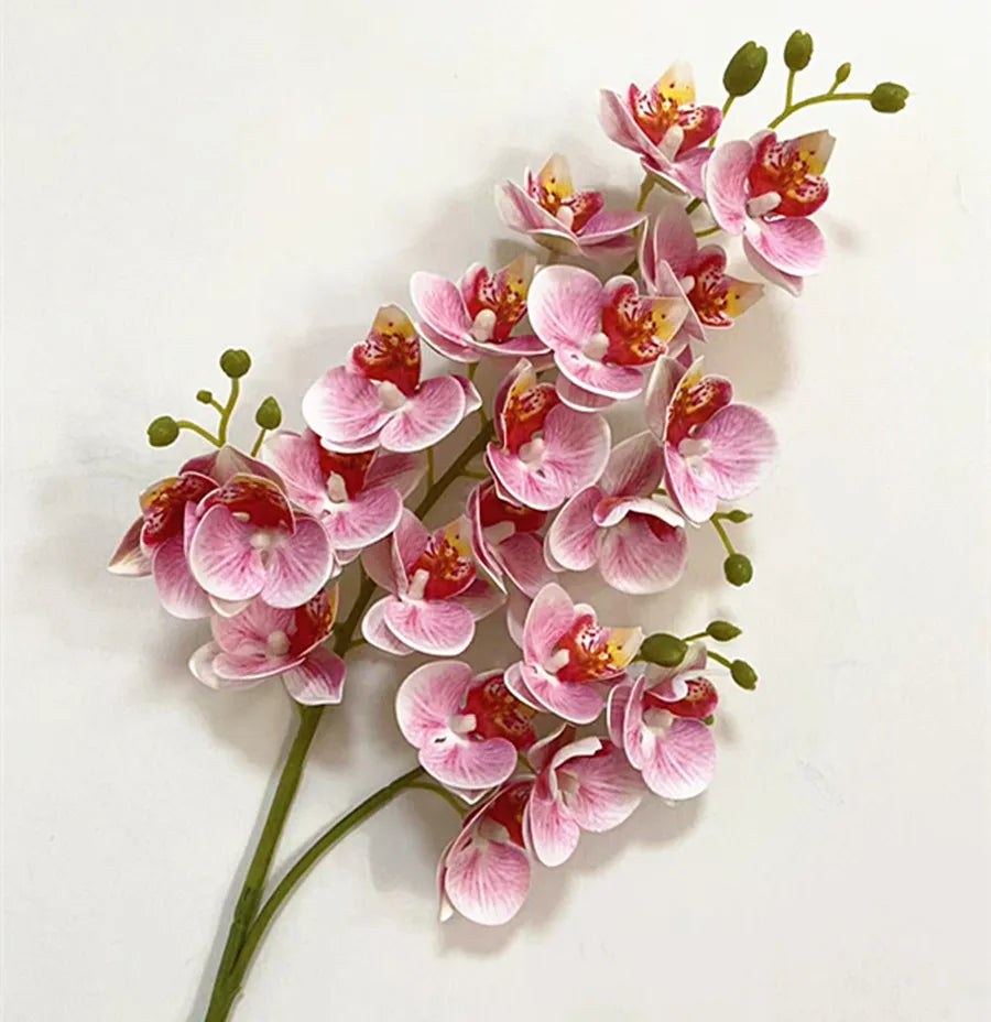 Real Touch Artificial Orchid – 21-Head Mini Phalaenopsis Branch Artificial Flower Branch Axl 08