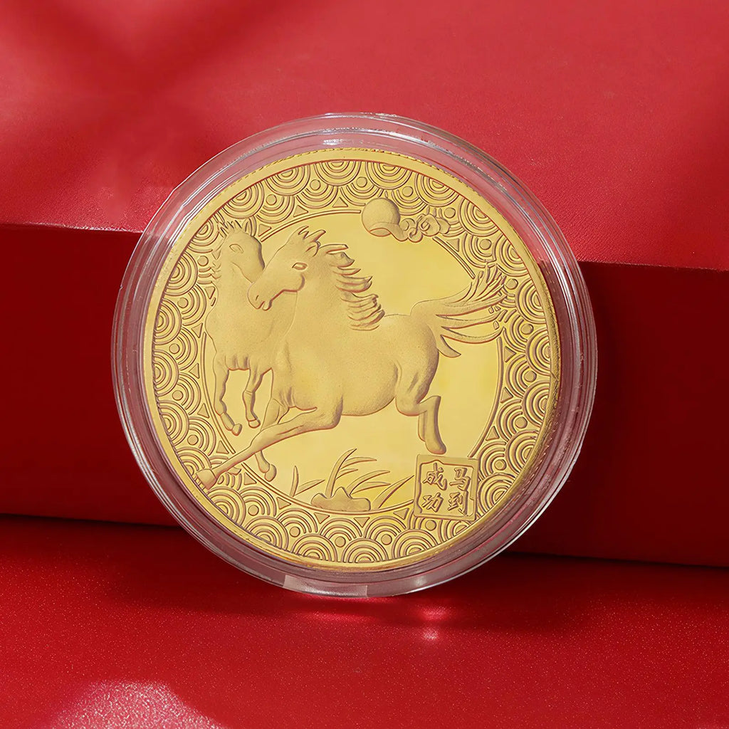 Year of the Horse 3D Commemorative Coin – Lucky New Year Gift Commemorative Coin Axl