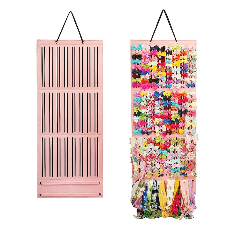 Hair Bow & Clip Organizer Hanger – Large Capacity Felt Holder Hair Accessory Organizer Axl