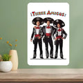 Three Amigos Classic Movie Metal Poster Sign | Retro Wall Art Metal Poster Sign Axl aluminum sign aluminum 40x30cm