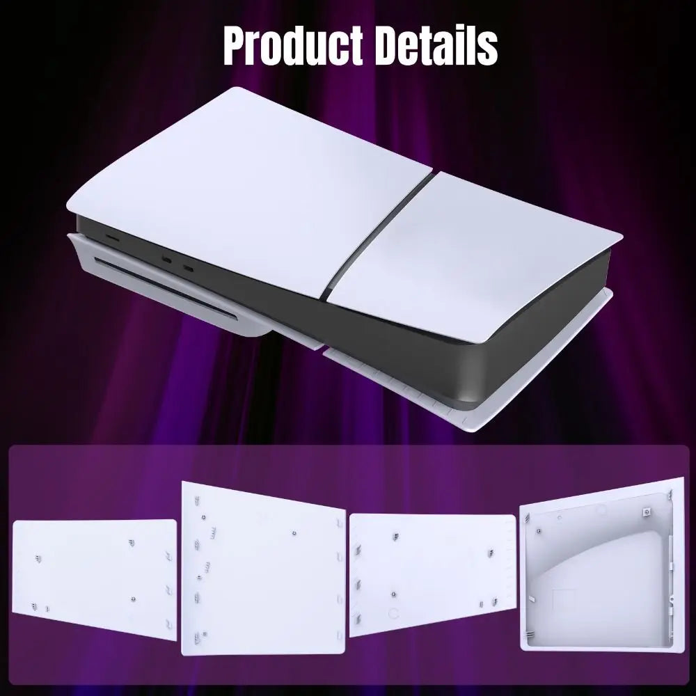 PS5 Slim White ABS Replacement Faceplate – Disc & Digital Console Faceplate Axl