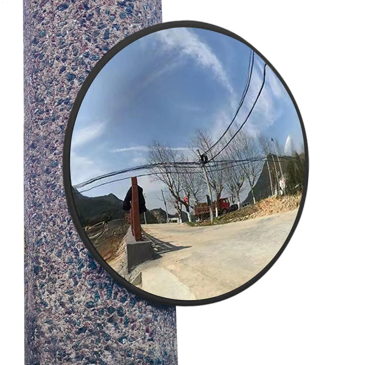 30cm Wide-Angle Convex Security Mirror – Road & Indoor Safety Convex Safety Mirror Axl