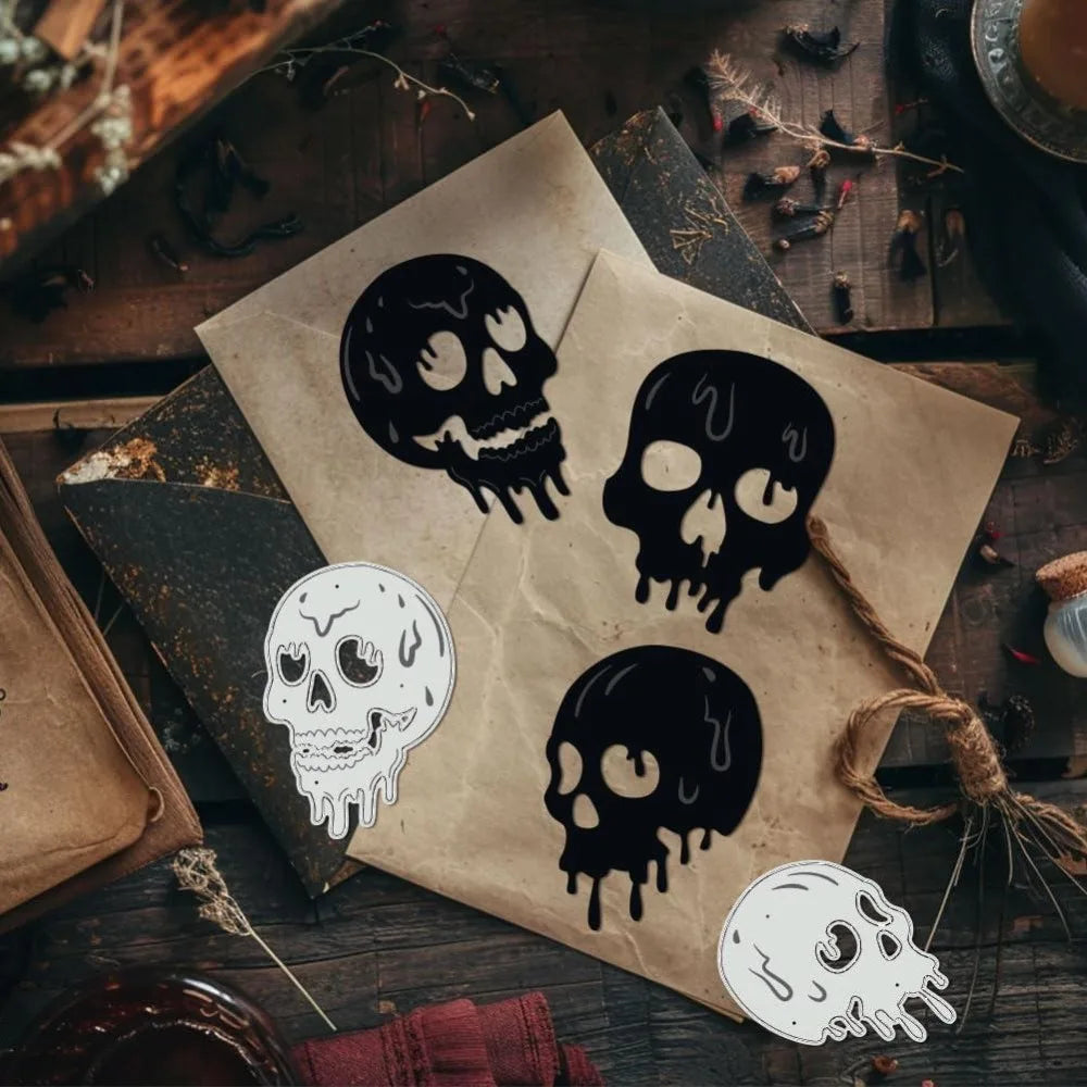 Melting Skull Cutting Dies – Embossing Stencils for Scrapbooking Craft Cutting Dies Axl
