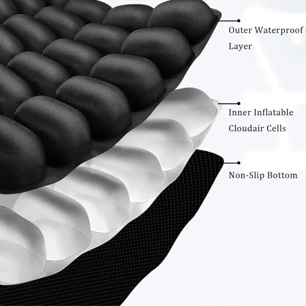 3D Inflatable Seat Cushion – Portable Travel & Office Chair Inflatable Seat Cushion Axl