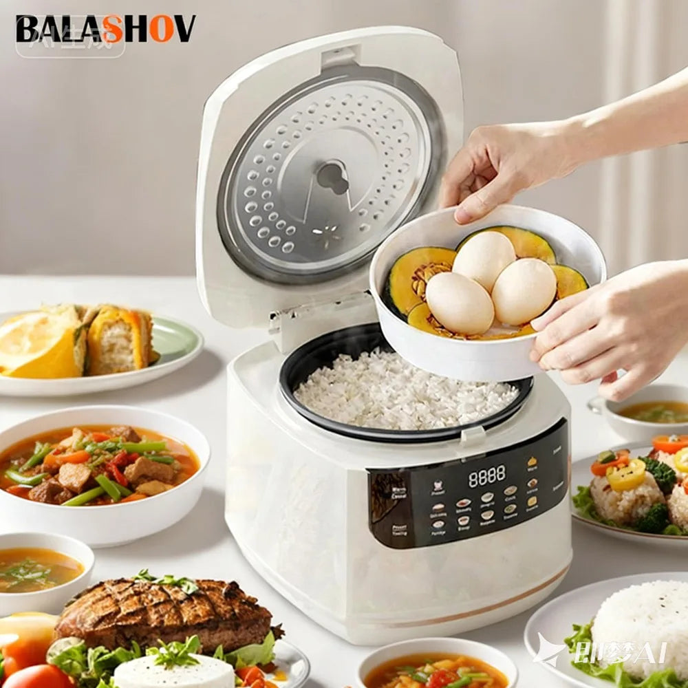 BALASHOV 2L Smart Electric Rice Cooker – Multifunction Warmer Electric Rice Cooker Axl