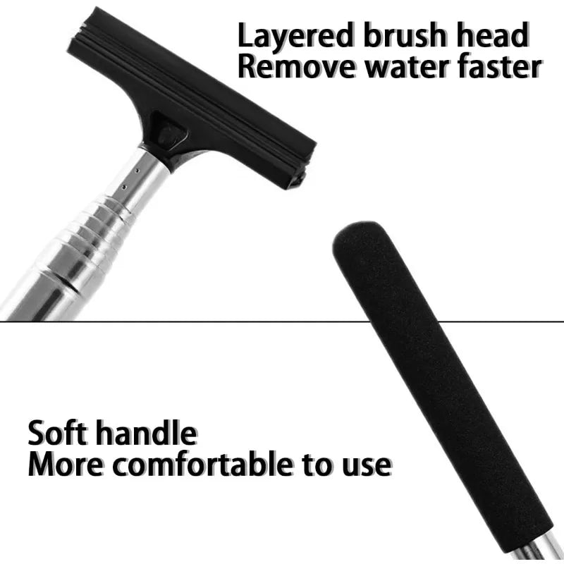 Telescopic Car Mirror Squeegee – Handheld Window Wiper Tool Car Mirror Squeegee Axl