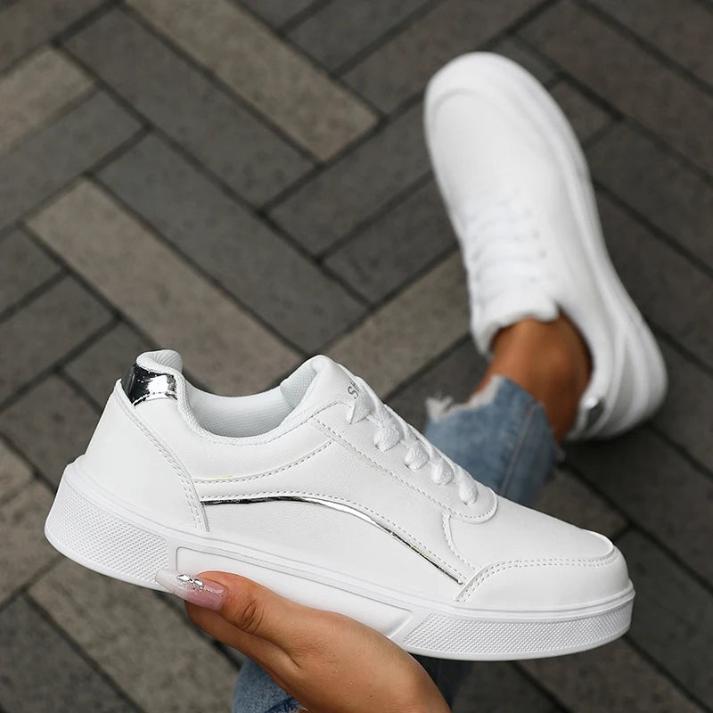 AZGB Women's Black Low Top Sneakers – Lace-Up Casual Shoes Women's Sneakers Axl