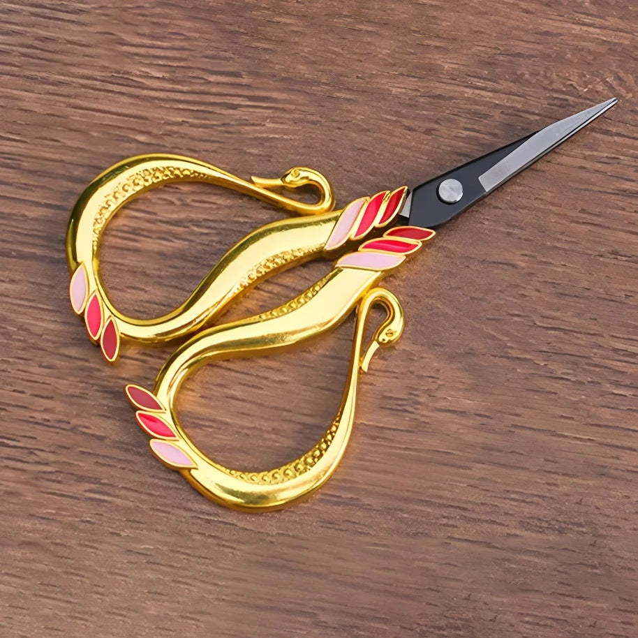 Retro Vintage Embroidery Scissors – Stainless Steel Sewing Tool Embroidery Scissors Axl Scissors-Golden