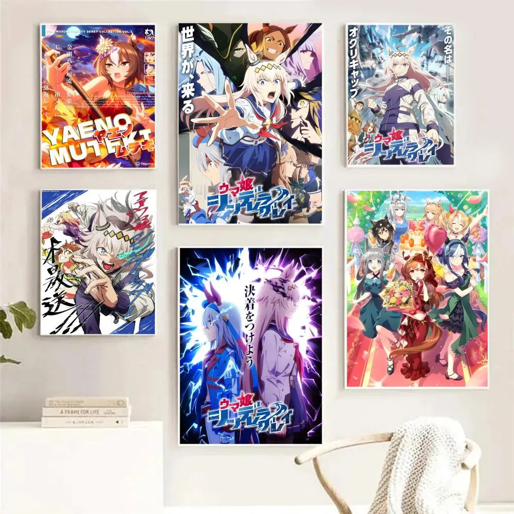 Pretty Derby Anime HD Canvas Wall Art Poster | Home Decor Canvas Wall Poster Axl