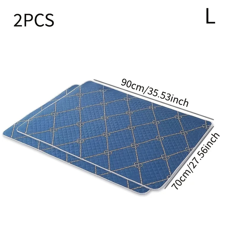 2-Pack Washable Reusable Pet Pads for Cats & Dogs | KEMORELA Washable Pet Pads Axl 2PCS 90X70cm