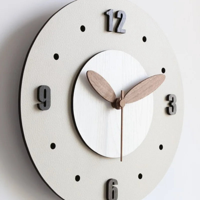 Modern Silent Wood Wall Clock – Minimalist Home Decor Wall Clock Axl