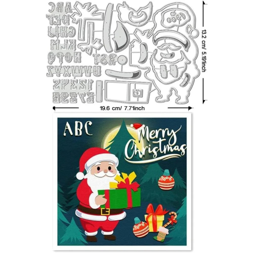 Christmas Santa Metal Cutting Die – Card Making & Scrapbooking Craft Cutting Die Axl