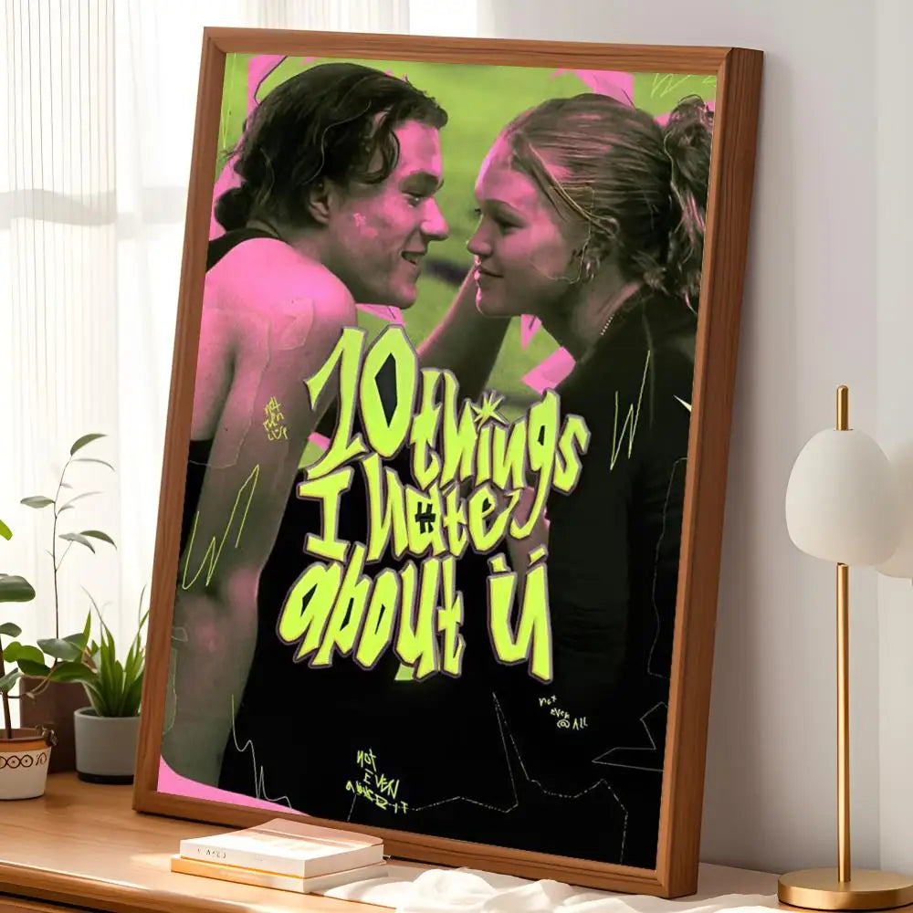 10 Things I Hate About You Poster – HD PVC Self-Stick Wall Art Movie Wall Poster Axl