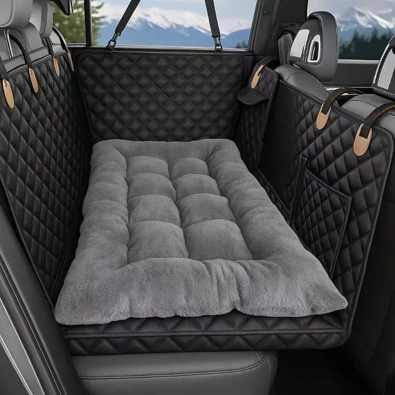 Winter Dog Car Seat Mat – Non-Slip, Warm & Washable Dog Car Seat Mat Axl Gray