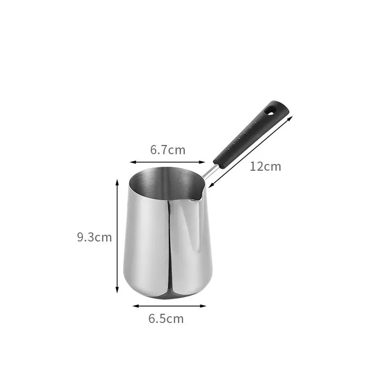 Turkish Coffee Pot – Stainless Steel Milk & Butter Warmer Coffee Pot Warmer Axl 350ml