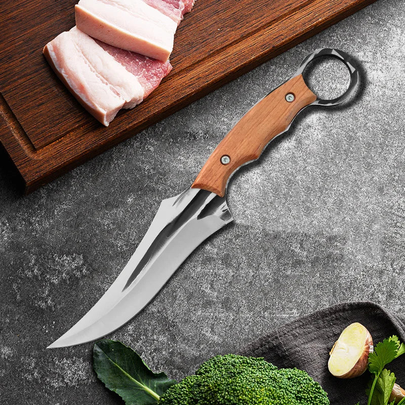 InLeung Forged Boning Knife – Stainless Steel Chef Knife Boning Chef Knife Axl