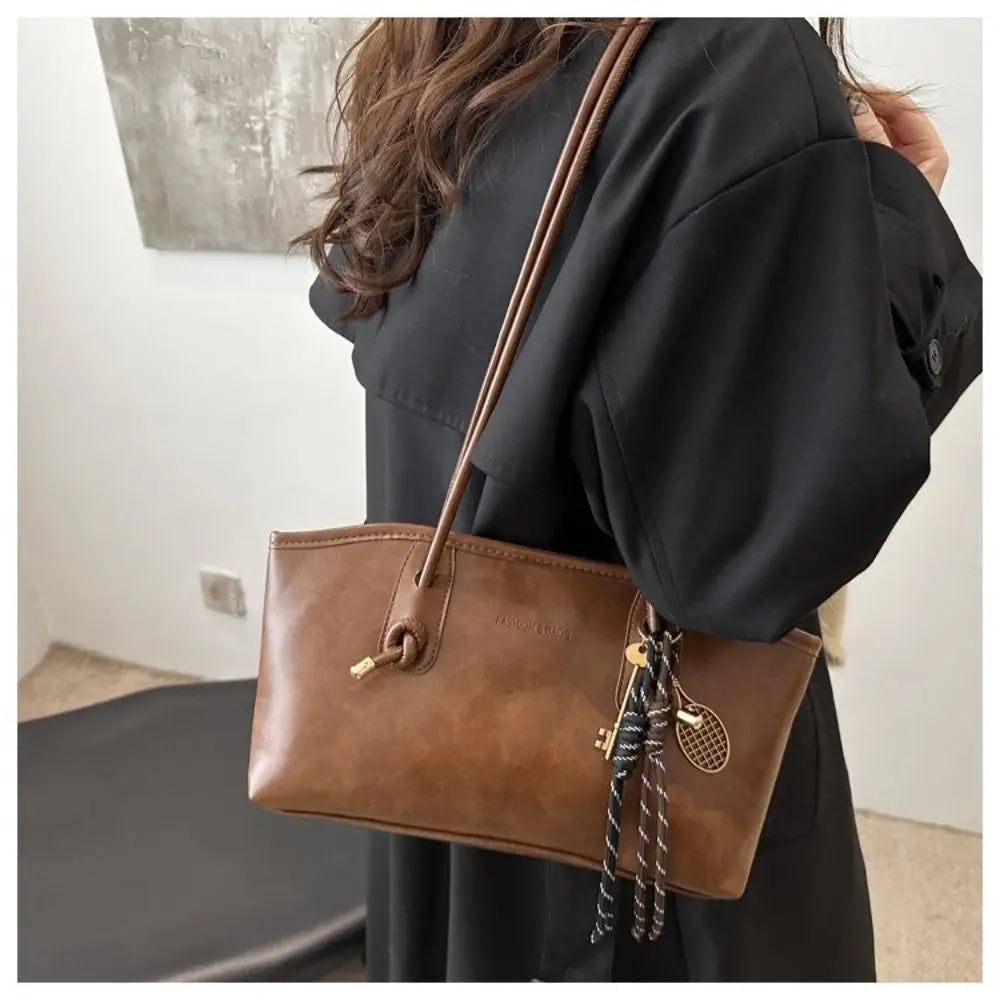 Y2K PU Leather Crossbody Shoulder Bag – Large Capacity Tote Shoulder Crossbody Bag Axl