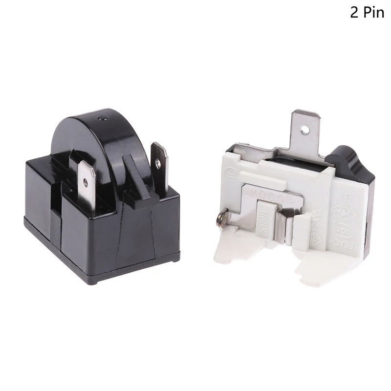 Refrigerator PTC Start Relay & Overload Protector 1/2 Pin 15Ω Compressor Start Relay Axl 2pin 15 ohm
