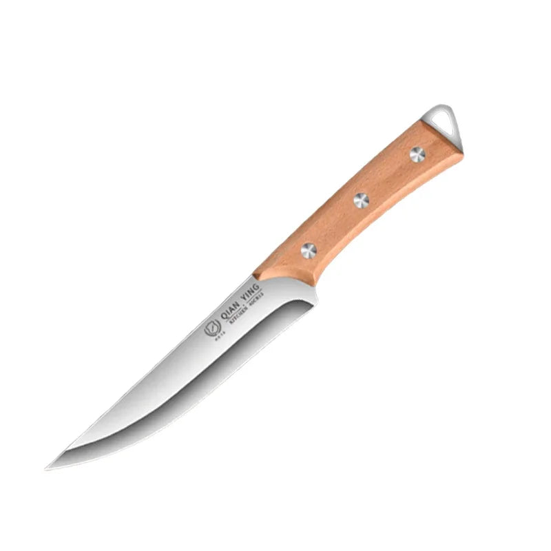 Stainless Steel Carving Knife – Wood Handle & Blade Guard Carving Knife Axl 1pcs