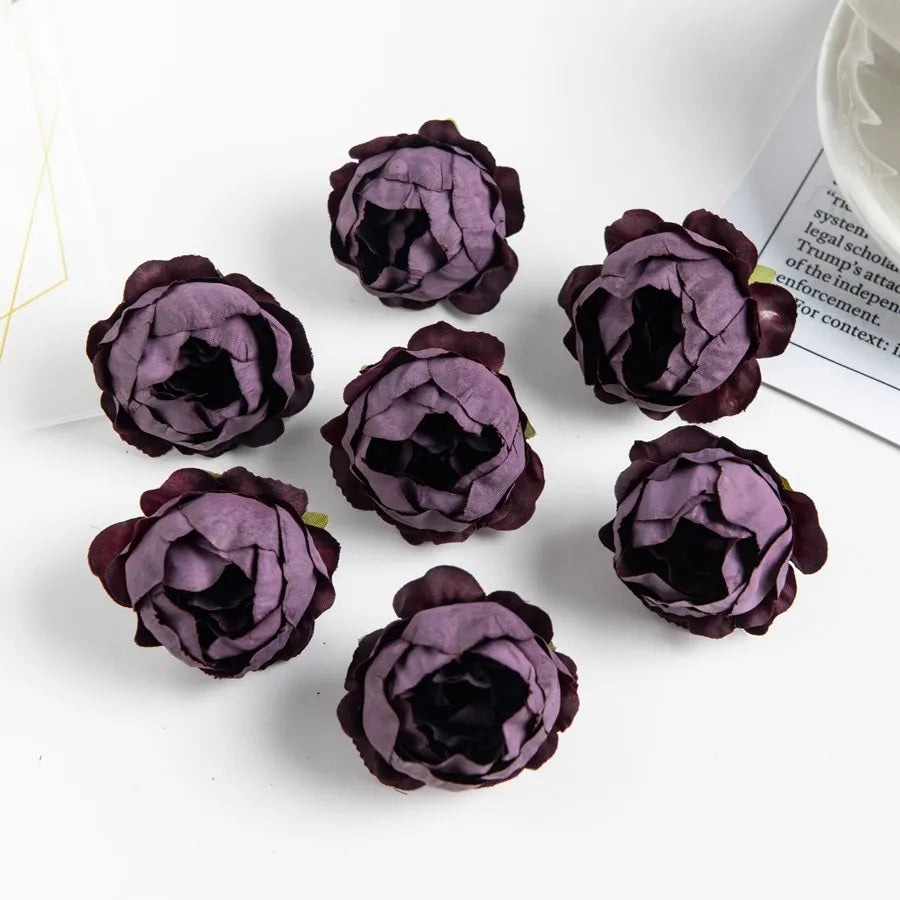 Pink Silk Peony Buds 10/50 Pcs – Artificial Flowers for Crafts Artificial Silk Flowers Axl color 12 50 pieces