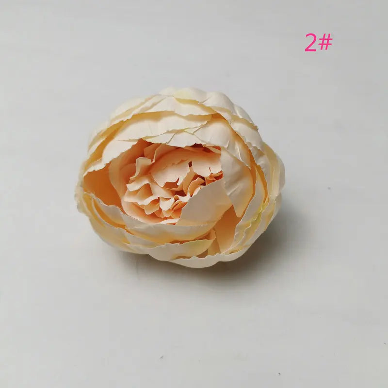 20 Artificial Peony Flower Heads 9cm – Silk Look Decor Pack Artificial Flower Heads Axl