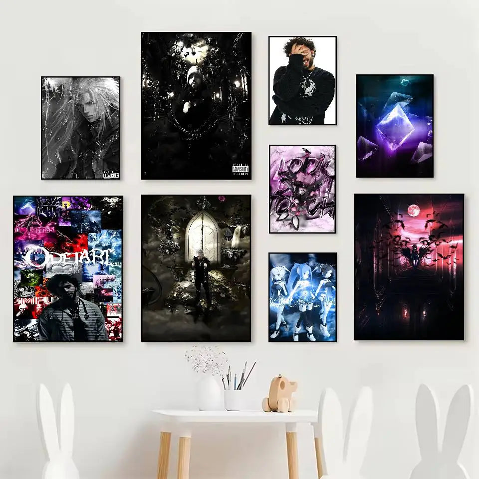 O-Odetari Rapper HD Poster | Self-Adhesive Waterproof Wall Art Wall Art Poster Axl