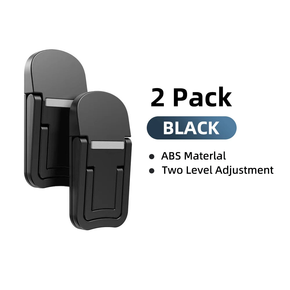 Ultra-Thin Foldable Laptop Stand – Portable Ergonomic Riser Laptop Stand Axl Black dual gear