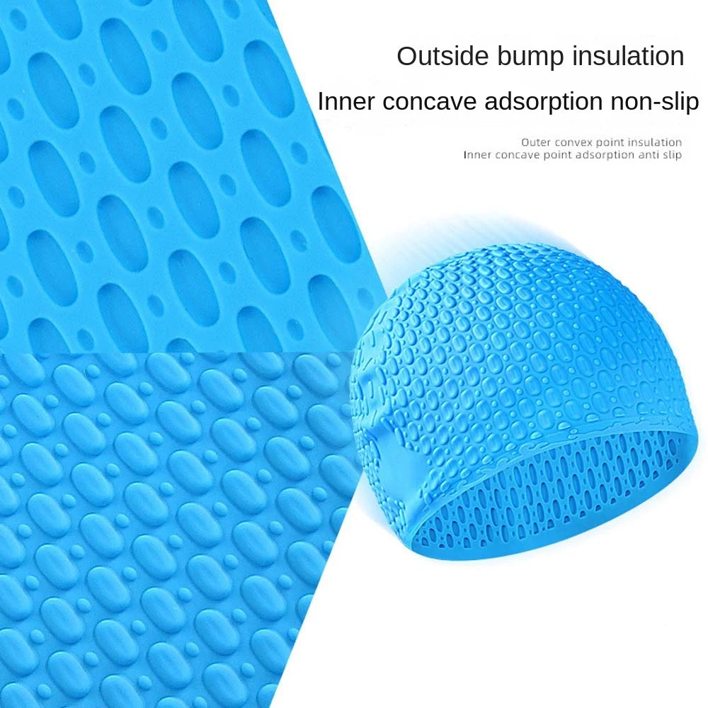 Silicone Swimming Cap – Waterproof Ear Protection Pool Hat Silicone Swim Cap Axl