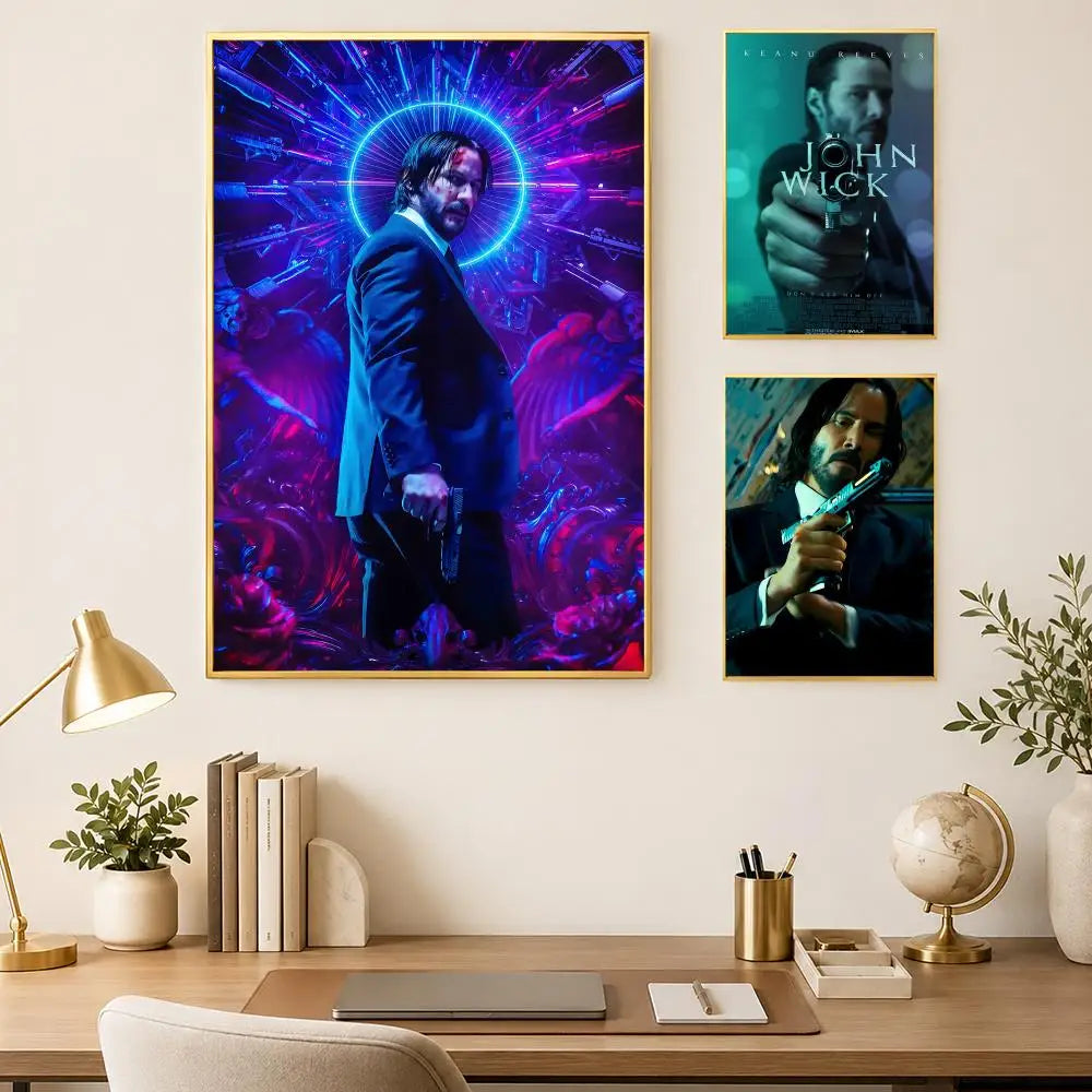 Keanu Reeves Self-Stick HD Wall Art Poster – Waterproof Decor Wall Art Poster Axl