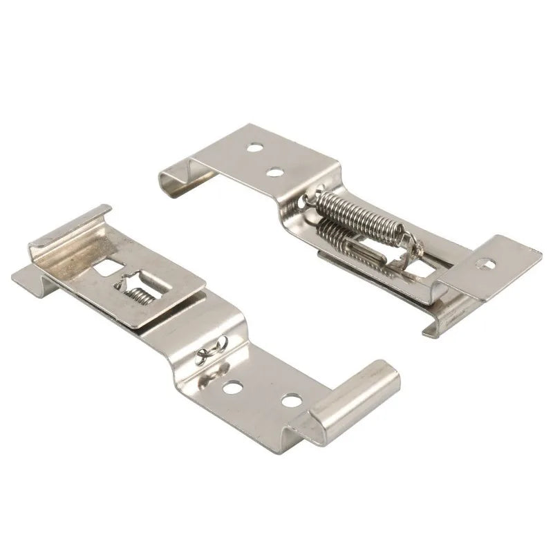 Stainless Steel License Plate Spring Clips – 2 Pack Bracket License Plate Bracket Axl Silver 2pcs